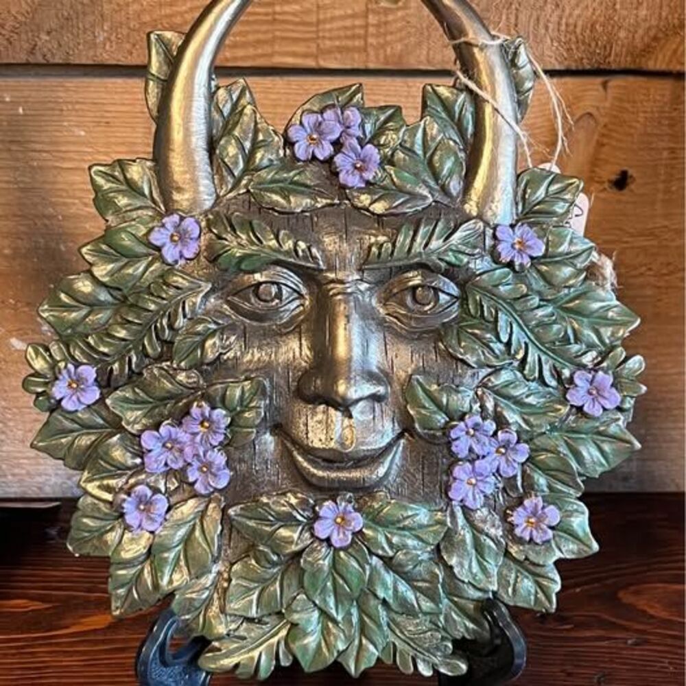 The Blossom King - Spring Green Man Wall Plaque